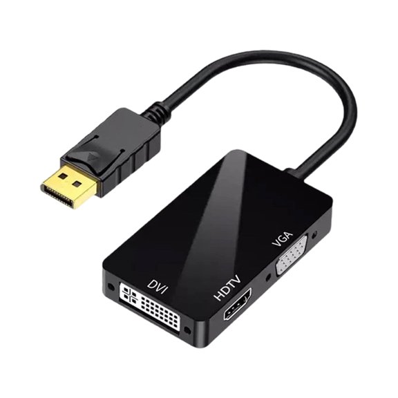 3 in 1 DisplayPort to HDTV VGA Adapter Cable 1080P DisplayPort Converter Cable for PC Laptop HDTV Projectors Monitor