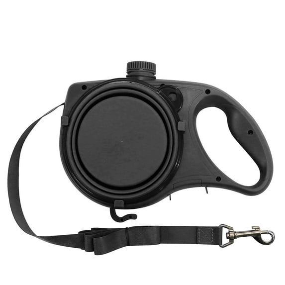 3 in 1 Dog Leash with Water Bottle, Portable Pet Walking Leash with Built-in Water Dispenser, Hands Free Hydration for Outdoor Dog Walks,C