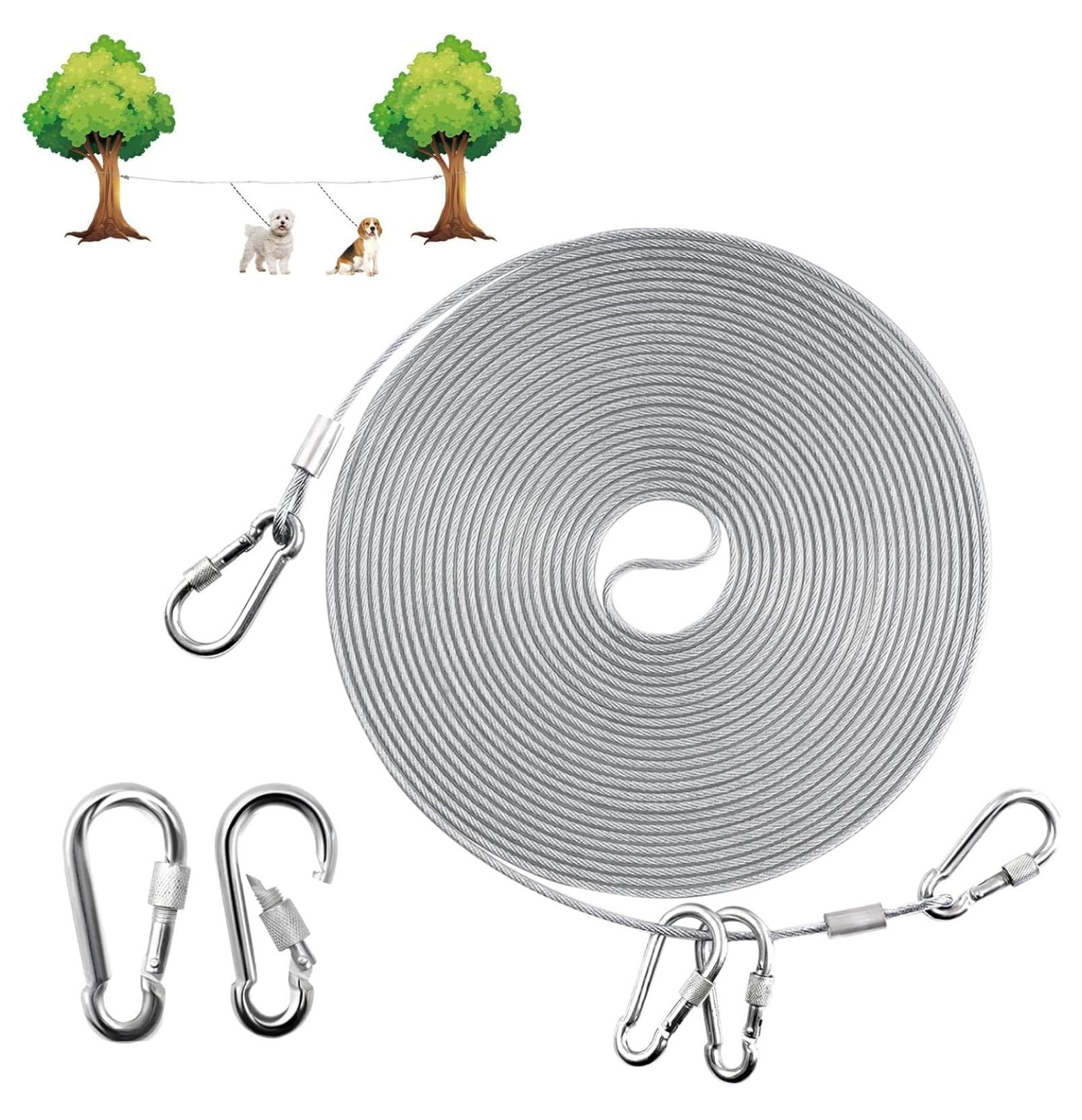 Dog Cable Run Dog Tie Out Runner For Yard,Trolley System For Large