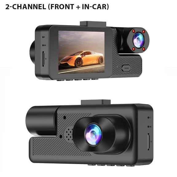 3 in 1 Dual Lens HD 1080P Car DVR Dash Cam with Video Recorder & Car Black Box