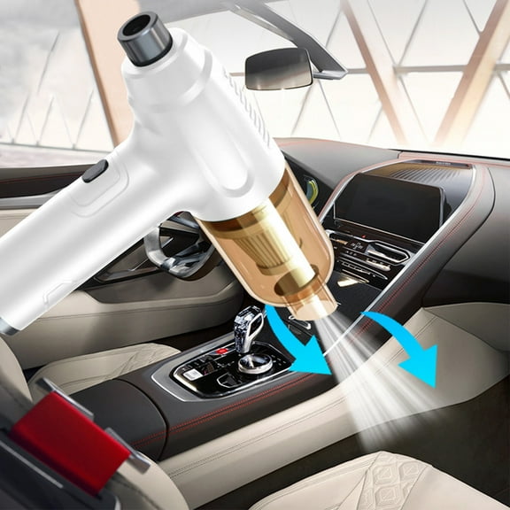 3-in-1 Duster Vacuum Cleaner 6000mAh 120W Blower Compressed Air Pump Keyboard Car PC Cleaning High Suction Two Modes HEPA Filter Type-C Charging Multiple Nozzle Accessories