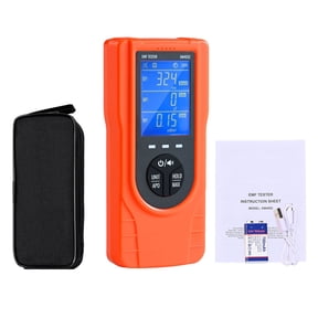 3-in-1 EMF Meter, 5Hz to 3.5GHz, Rechargeable Digital Electromagnetic Field Radiation Detector for Home Inspection, Outdoor & Paranormal Ghost Hunting, LCD Display (EF/MF/RF)