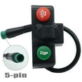 thumbnail image 1 of 3 in 1 Ebike Scooter 22mm Handlebar Switch Horn Turn Signal On/Off Button Switch, 1 of 11