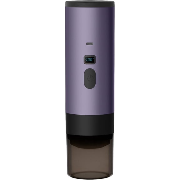 3-in-1 Electric Capsule Coffee Machine (Purple)  Portable Cordless USB-C Coffee Maker, Travel-Friendly, Heating Pump, Works with Various CapsulesM