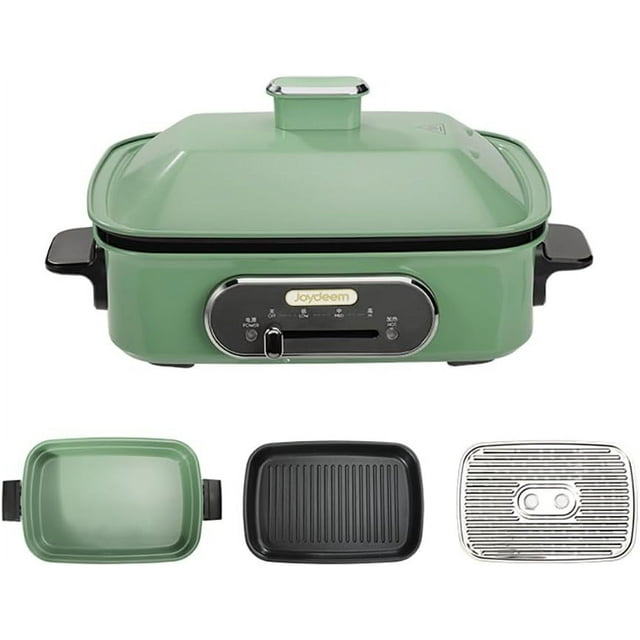 3in1 Electric Hot Pot, Multiuse Shabu Shabu Pot with Grill Pan