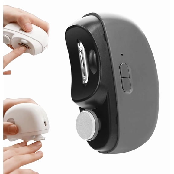 3 in 1 Electric Nail & Toe Clipper 2026 New, Automatic Two-Speed with Polishing/Light, USB Rechargeable Cutter for Seniors, Adults, Children
