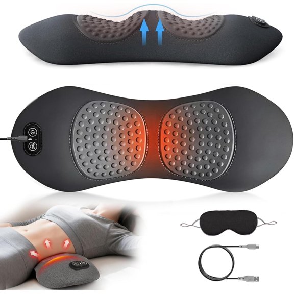 3 in 1 Electric Support Pillow -Lower with Heat & Vibration,Air Lift Technology, Memory for Deep Tissue