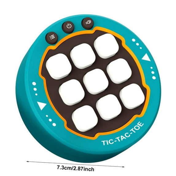 3-in-1 Electronic Tic Tac Toe Game Handheld Console Strategy Training Toy for Ages 4+ Portable Travel Game Family Interactive Play Learning Development Birthday Christmas Gift