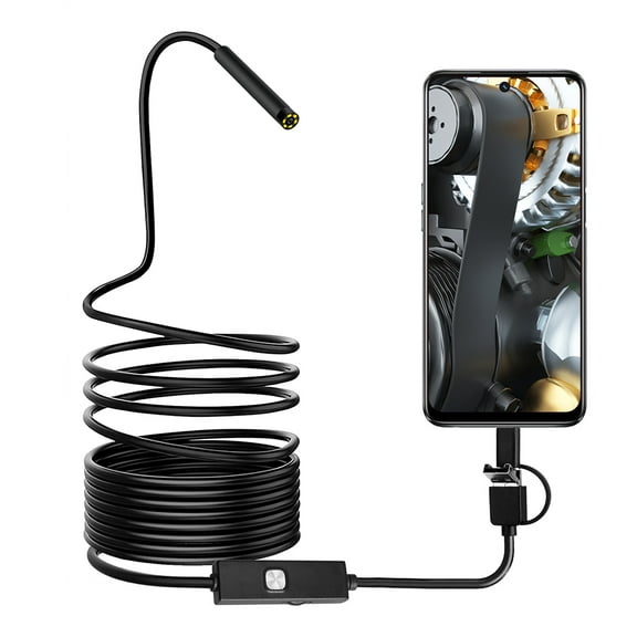 3-in-1 Endoscope 0.3MP 7mm Lens Endoscope Camera, with Adjustable LEDs, IP67 Waterproof, for underwater camera, etc.