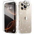 3in1 Entronix Bundle with Clear Glitter Case, 1 Clear Camera Lens
