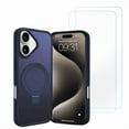 thumbnail image 1 of 3-in-1 Entronix Bundle designed for iPhone 17, Magnetic Ring Case with Kickstand, 2 Tempered Glass, 1 of 6
