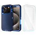 thumbnail image 1 of 3-in-1 Entronix Bundle designed for iPhone 17 Pro, Heavy Duty Case, 2 Tempered Glass, 1 of 8