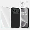 thumbnail image 1 of 3-in-1 Entronix Bundle designed for iPhone 17 Pro, Liquid Silicone Case, Tempered Glass, Camera Lens, 1 of 8