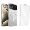thumbnail image 1 of 3-in-1 Entronix Bundle designed for iPhone 17 Pro, Magnetic Ring Case with Kickstand, 2 Tempered Glass, 1 of 9