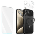thumbnail image 1 of 3-in-1 Entronix Bundle designed for iPhone 17 Pro, Magnetic Ring Case with Kickstand, Tempered Glass, Camera Lens, 1 of 9