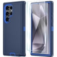 thumbnail image 1 of Entronix 3-in-1 Heavy Duty Case Compatible with Galaxy S25 Ultra with Screen Protector, Navy Blue, 1 of 8