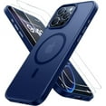 thumbnail image 1 of 3-in-1 Entronix Bundle for iPhone 16 Pro, Magnetic Sturdy Matte Case 2 Screen Protector, Navy, 1 of 8