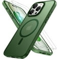 thumbnail image 1 of 3-in-1 Entronix Bundle for iPhone 16 Pro Max, Magnetic Sturdy Matte Case 2 Screen Protector, Green, 1 of 8