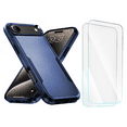 thumbnail image 1 of 3-in-1 Entronix Bundle for iPhone 17 Air. Heavy Duty Phone Case, 1 Screen Protector, Navy, 1 of 8