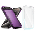 thumbnail image 1 of 3-in-1 Entronix Bundle for iPhone 17 Air. Heavy Duty Phone Case, 1 Screen Protector, Purple, 1 of 8