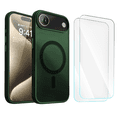 thumbnail image 1 of 3-in-1 Entronix Bundle for iPhone 17 Air, Magnetic Sturdy Matte Case 2 Screen Protector, Green, 1 of 8