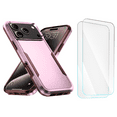 thumbnail image 1 of 3-in-1 Entronix Bundle for iPhone 17 Pro Max. Heavy Duty Phone Case, 1 Screen Protector, Pink, 1 of 8