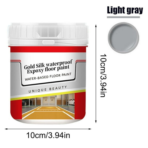 3-in-1 Epoxy Floor Coating - Non-Slip, UV-Resistant Finish for Concrete Garage Floors, Basements & Warehouses – Fast-Drying, Hot Tire Pickup Resistant 16.9oz(Light Beige)