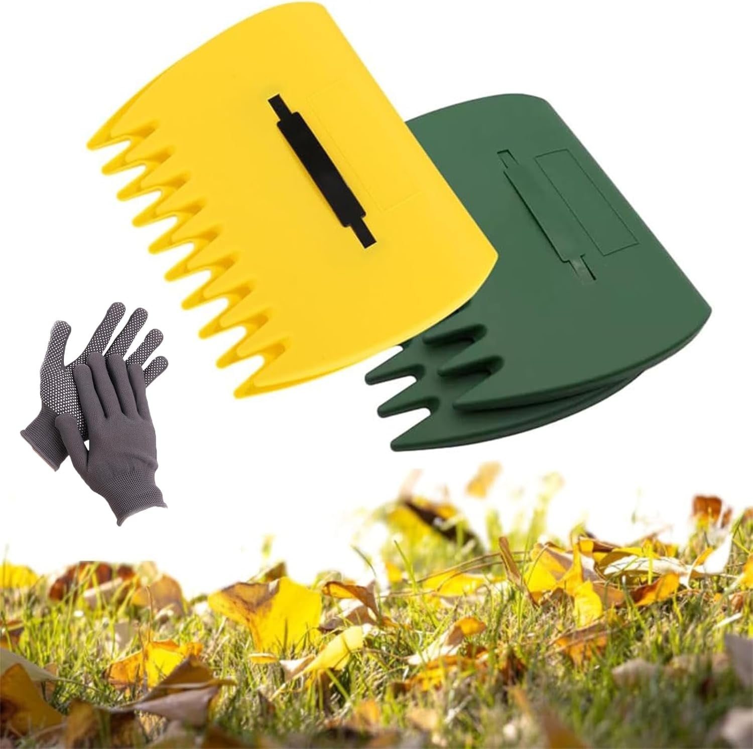 3-in-1 Ergonomic Pickup Rake, Leaf Scoops Rubbish Pick Up Tool - Easy ...