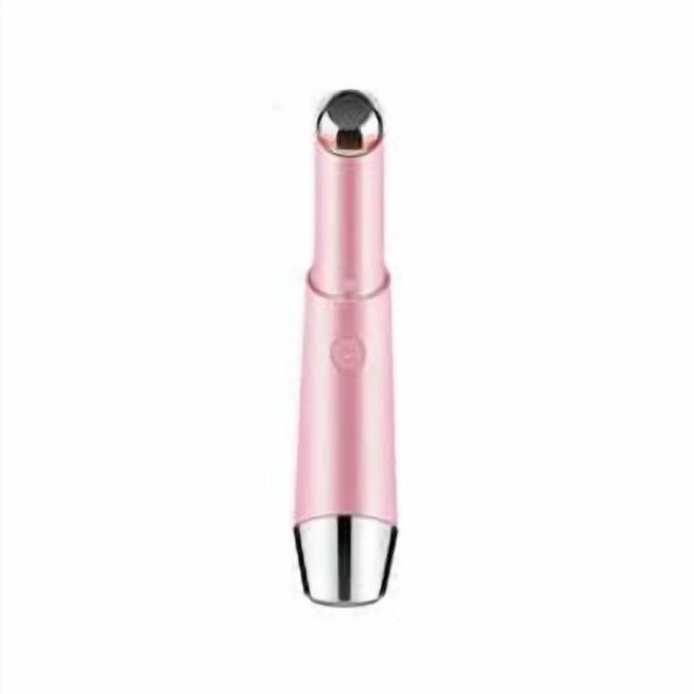 3-in-1 Eye & Face Massager Wand with Heat, Vibration & Red/Blue Light, Rechargeable Skincare Tool for a Revitalized Appearance and At-Home Spa,Pink