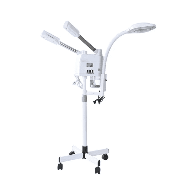 3 in 1 Facial Steamer Hot and Cold Steam with 8X LED Magnifying Lamp Ozone Nano Ionic Humidifier Vaporizer Aromatherapy Mist