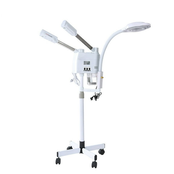 3 in 1 Facial Steamer Hot and Cold Steam with 8X LED Magnifying Lamp Ozone Nano Ionic Humidifier Vaporizer Aromatherapy Mist