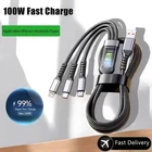 3 in 1 Fast USB Charging Cable Universal Multi Function Cell Phone Charger Cord