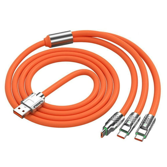 3 in 1 Fast USB Charging Cable Universal Multi Function Cell Phone Cord W0E8