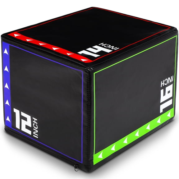 3 in 1 Foam Plyometric Jump Box for Home Gym Training Fitness