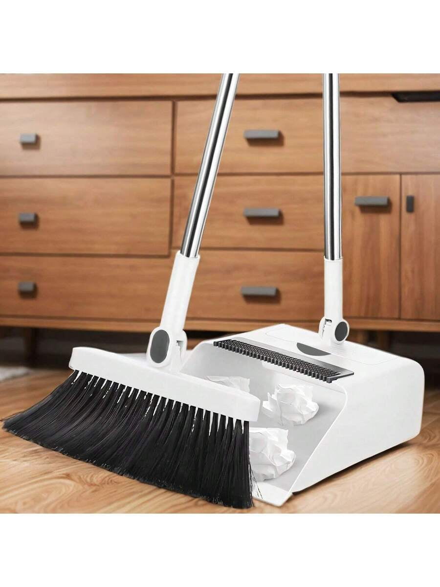 Broo and Dustpan Set, Long Handle Broo and Dustpan Set for Hoe