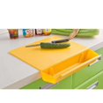 thumbnail image 1 of 3-in-1 Foldable Cutting Board with Storage Basket | Non-Slip Detachable Mat | Removable Vegetable Slots | Plastic Kitchen Prep Board Set 38x38cm, 1 of 3