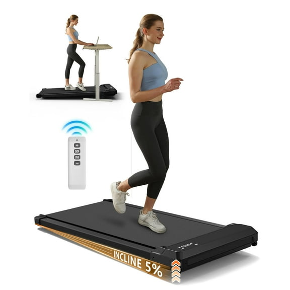 Walking Pad Treadmill, Incline Walking Pad for Home Office, 2.5 HP Quiet Motor, Remote Control and LED Display