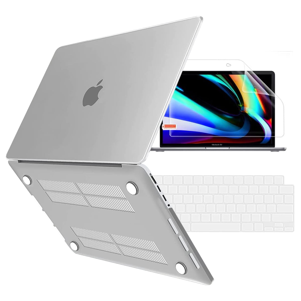 MacBook Pro 13 inch Case M2 2022 2021 2020 2016 A2338 M1 A2251 A2289 A2159 A1989 A1708 A1706 Plastic Hard Shell Keyboard CoverClear Walmart