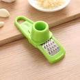 thumbnail image 1 of 3-in-1 Garlic Press Mincer and Peeler, Handheld Stainless Steel Grater for Ginger and Nuts, Easy Clean Kitchen Tool with Soft Grip Handle, 1 of 8