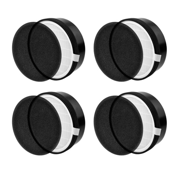 3-in-1 Generic HEPA  Air Filter Replacement Compatible with Air Purifier LV-H132 Part LV-H132-RF - 4 PK