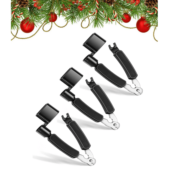 3-in-1 Guitar Tool - String Winder, Cutter & Bridge Pin Puller | All-in-One Guitar Maintenance Accessory for Quick String Changes 3PC