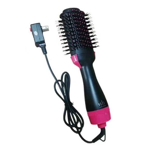 3-in-1 Hair Dryer Brush - 500W Turbo Power Beach Curls Wet-to-Dry Styling