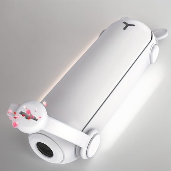 3-in-1 Handheld Fan with Power Bank & Flashlight, Random Color