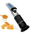 thumbnail image 1 of 3 in 1 Handheld Honey Refractometer Moisture Baume Brix Scale Range 58-90% Sugar Refraction Tester ,Reliable & Consistent Readings, 1 of 7