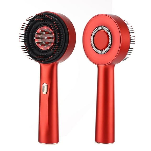 3 in 1 Hair Oil Applicator, Head Massager Scalp, Electric Hair Brush with IPX7 Waterproof, 10min Auto Off, 6ml Liquid Guide Tank, Hair Scrubber Scalp Massage Tool, Red