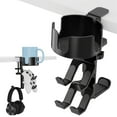 thumbnail image 1 of 3-in-1 Headphone Hanger Game Controller Stand with Cup Holder Strong Load-bearing Easy to Install Desktop Organizer Game Controller Holder, 1 of 8