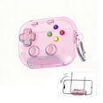 thumbnail image 1 of 3-in-1 Headphone Protective Case, Transparent Shock-Absorbent Earbud Cover with Built-In Phone Stand Keychain Loop for Gaming Travel Office Daily Carry Use, 1 of 3