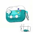 thumbnail image 1 of 3-in-1 Headphone Protective Case, Transparent Shock-Absorbent Earbud Cover with Built-In Phone Stand Keychain Loop for Gaming Travel Office Daily Carry Use, 1 of 3
