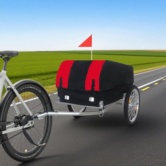 3-in-1 Heavy-Duty Bike Cargo Trailer, Bike Trailer Cargo for E-Bikes, 88lb Capacity with Suspension, Bicycle Cargo Trailer, Ebike Cargo Trailer, Bike Carts for Cargo