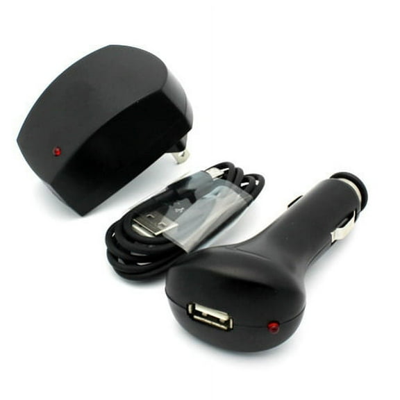 3-in-1 Home Plug Car Socket Charger USB Cable Travel Wall Power Adapter Data Wire Black Compatible With iPhone XS Max XR X 8 PLUS, iPad 9.7 R7G